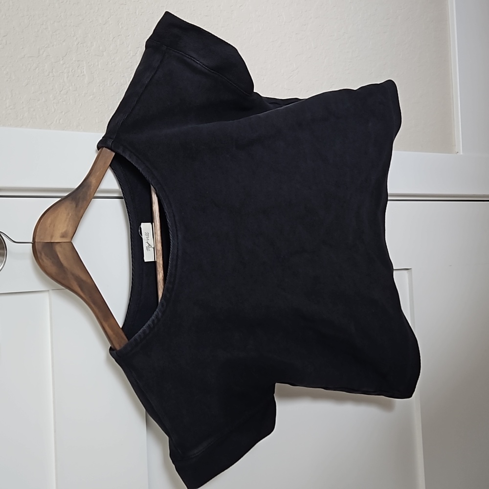 Madewell Boxy Crop Top - XS